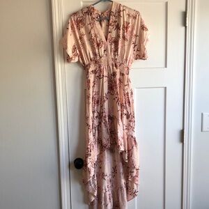 Floral Pink Maxi Dress